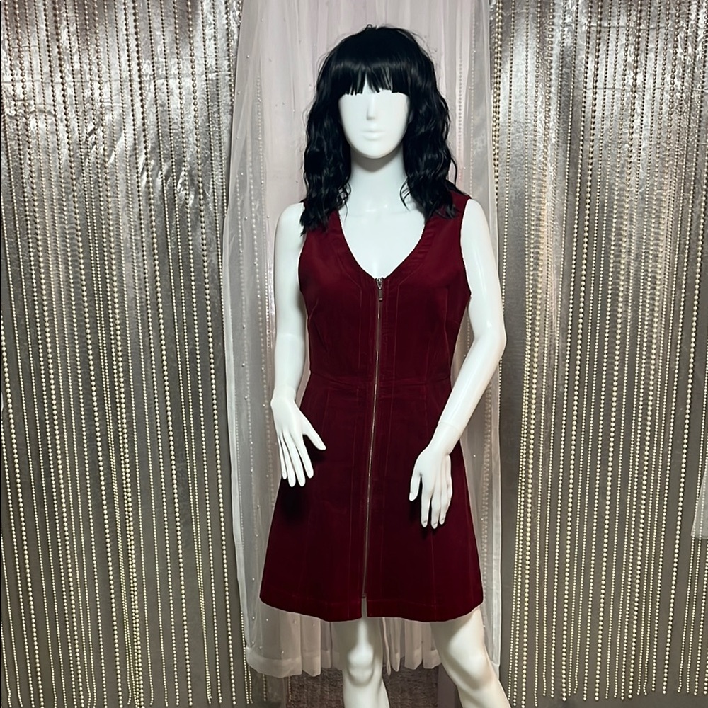 Princess Highway Red A-Line Mini Dress V-Neck Sleeveless